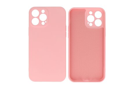 Hoesje Geschikt voor de iPhone 13 Pro Max - Fashion Color Backcover Telefoonhoesje - Roze