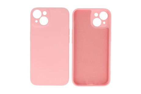 Fashion Backcover Telefoonhoesje - Color Hoesje - Geschikt voor iPhone 14 - Roze