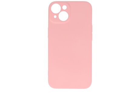 Fashion Backcover Telefoonhoesje - Color Hoesje - Geschikt voor iPhone 14 - Roze