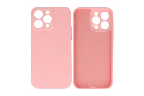 BAOHU Fashion Backcover Telefoonhoesje - Color Hoesje - Geschikt voor iPhone 14 Pro Max - Roze