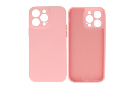 Fashion Backcover Telefoonhoesje - Color Hoesje - Geschikt voor iPhone 14 Pro Max - Roze
