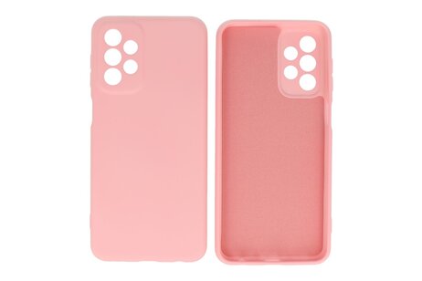 BAOHU Fashion Backcover Telefoonhoesje - Color Hoesje - Geschikt voor Samsung Galaxy A23 - Roze