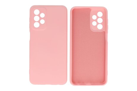 Fashion Backcover Telefoonhoesje - Color Hoesje - Geschikt voor Samsung Galaxy A23 - Roze