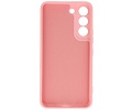 Fashion Backcover Telefoonhoesje - Color Hoesje - Geschikt voor Samsung Galaxy S22 - Roze