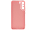 Fashion Backcover Telefoonhoesje - Color Hoesje - Geschikt voor Samsung Galaxy S22 Plus - Roze