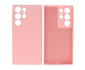 BAOHU Fashion Backcover Telefoonhoesje - Color Hoesje - Geschikt voor Samsung Galaxy S22 Ultra - Roze