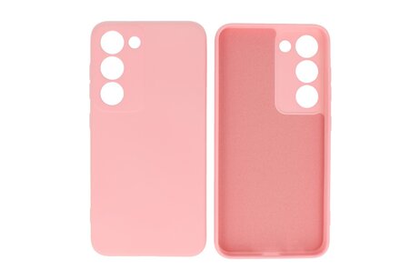 Fashion Backcover Telefoonhoesje - Color Hoesje - Geschikt voor de Samsung Galaxy S23 - Roze