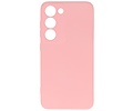 BAOHU Fashion Backcover Telefoonhoesje - Color Hoesje - Geschikt voor de Samsung Galaxy S23 - Roze