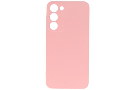Fashion Backcover Telefoonhoesje - Color Hoesje - Geschikt voor de Samsung Galaxy S23 Plus - Roze