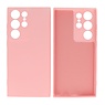 BAOHU Samsung Galaxy S23 Ultra Hoesje Fashion Backcover Telefoonhoesje Roze