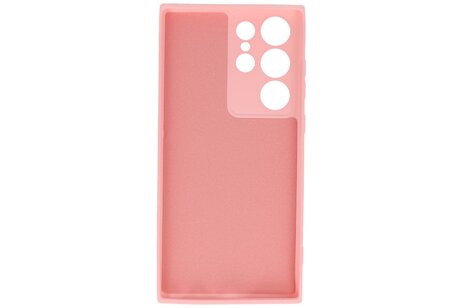 Fashion Backcover Telefoonhoesje - Color Hoesje - Geschikt voor de Samsung Galaxy S23 ULtra - Roze