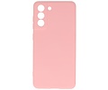 BAOHU Hoesje Geschikt voor de Samsung Galaxy S21 FE - Fashion Color Backcover Telefoonhoesje - Roze