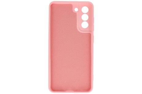 BAOHU Hoesje Geschikt voor de Samsung Galaxy S21 FE - Fashion Color Backcover Telefoonhoesje - Roze