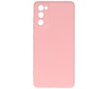BAOHU Hoesje Geschikt voor de Samsung Galaxy S20 FE - Fashion Color Backcover Telefoonhoesje - Roze