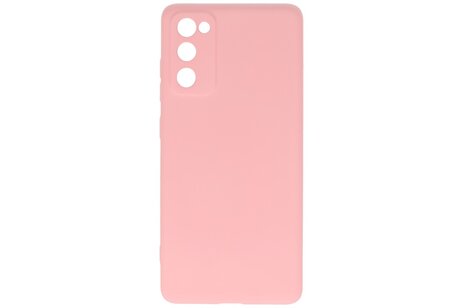 BAOHU Hoesje Geschikt voor de Samsung Galaxy S20 FE - Fashion Color Backcover Telefoonhoesje - Roze