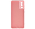 BAOHU Hoesje Geschikt voor de Samsung Galaxy S20 FE - Fashion Color Backcover Telefoonhoesje - Roze