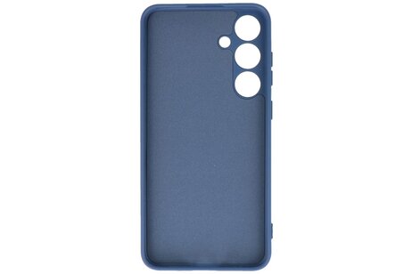 Fashion Backcover Telefoonhoesje - Color Hoesje - Geschikt voor de Samsung Galaxy S24 - Navy