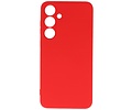 Fashion Backcover Telefoonhoesje - Color Hoesje - Geschikt voor de Samsung Galaxy S24 - Rood