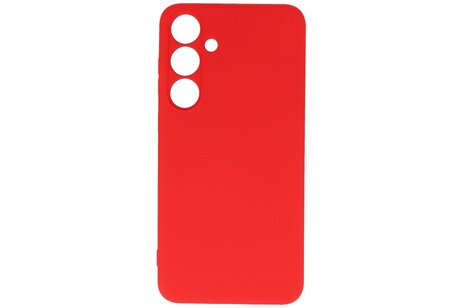 Fashion Backcover Telefoonhoesje - Color Hoesje - Geschikt voor de Samsung Galaxy S24 - Rood