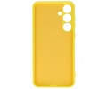 Fashion Backcover Telefoonhoesje - Color Hoesje - Geschikt voor de Samsung Galaxy S24 - Geel