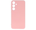 Fashion Backcover Telefoonhoesje - Color Hoesje - Geschikt voor de Samsung Galaxy S24 - Roze
