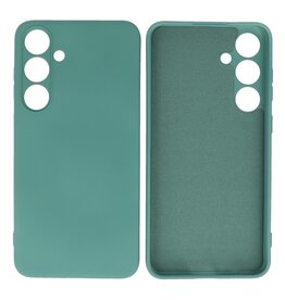 Samsung Galaxy S24 Hoesje Fashion Backcover Telefoonhoesje Donker Groen