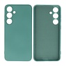 Samsung Galaxy S24 Hoesje Fashion Backcover Telefoonhoesje Donker Groen