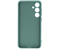 Fashion Backcover Telefoonhoesje - Color Hoesje - Geschikt voor de Samsung Galaxy S24 - Donker Groen