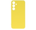 Fashion Backcover Telefoonhoesje - Color Hoesje - Geschikt voor de Samsung Galaxy S24 Plus - Geel