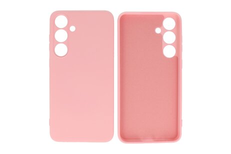Fashion Backcover Telefoonhoesje - Color Hoesje - Geschikt voor de Samsung Galaxy S24 Plus - Roze