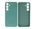 BAOHU Fashion Backcover Telefoonhoesje - Color Hoesje - Geschikt voor de Samsung Galaxy S24 Plus - S25 Plus - Donker Groen