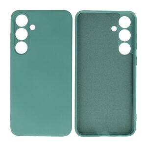 BAOHU Fashion Backcover Telefoonhoesje - Color Hoesje - Geschikt voor de Samsung Galaxy S24 Plus - S25 Plus - Donker Groen