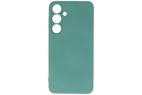 BAOHU Fashion Backcover Telefoonhoesje - Color Hoesje - Geschikt voor de Samsung Galaxy S24 Plus - S25 Plus - Donker Groen