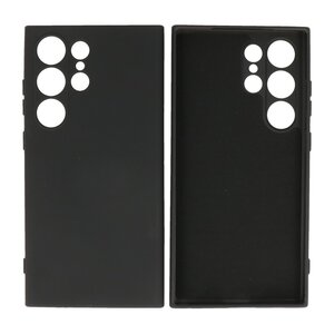 BAOHU Fashion Backcover Telefoonhoesje - Color Hoesje - Geschikt voor de Samsung Galaxy S24 Ultra - Zwart