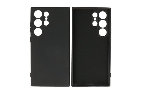 BAOHU Fashion Backcover Telefoonhoesje - Color Hoesje - Geschikt voor de Samsung Galaxy S24 Ultra - Zwart