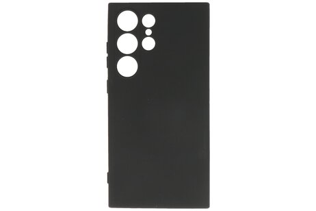 BAOHU Fashion Backcover Telefoonhoesje - Color Hoesje - Geschikt voor de Samsung Galaxy S24 Ultra - Zwart