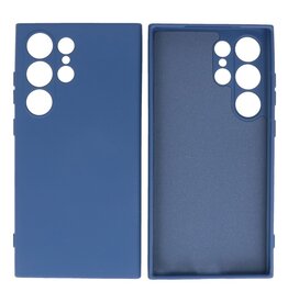 BAOHU Samsung Galaxy S24 Ultra Hoesje Fashion Backcover Telefoonhoesje Navy