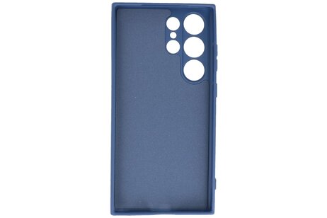 BAOHU Fashion Backcover Telefoonhoesje - Color Hoesje - Geschikt voor de Samsung Galaxy S24 Ultra - Navy