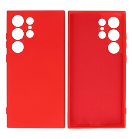 BAOHU Samsung Galaxy S24 Ultra Hoesje Fashion Backcover Telefoonhoesje Rood