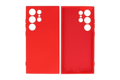 BAOHU Fashion Backcover Telefoonhoesje - Color Hoesje - Geschikt voor de Samsung Galaxy S24 Ultra - Rood