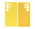 BAOHU Fashion Backcover Telefoonhoesje - Color Hoesje - Geschikt voor de Samsung Galaxy S24 Ultra - Geel