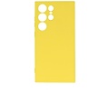 BAOHU Fashion Backcover Telefoonhoesje - Color Hoesje - Geschikt voor de Samsung Galaxy S24 Ultra - Geel