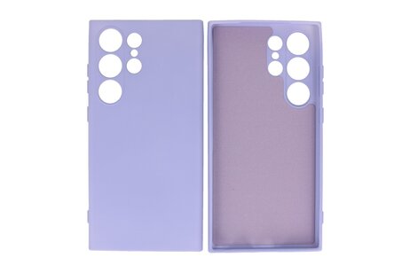 BAOHU Fashion Backcover Telefoonhoesje - Color Hoesje - Geschikt voor de Samsung Galaxy S24 Ultra - Paars