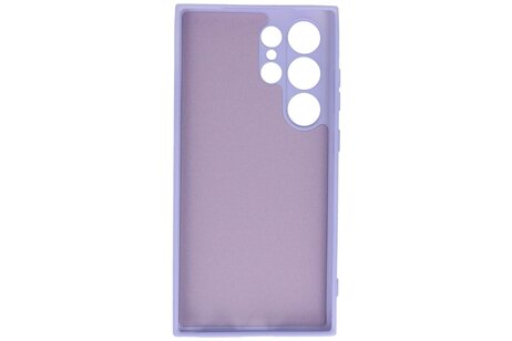 BAOHU Fashion Backcover Telefoonhoesje - Color Hoesje - Geschikt voor de Samsung Galaxy S24 Ultra - Paars