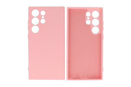 BAOHU Fashion Backcover Telefoonhoesje - Color Hoesje - Geschikt voor de Samsung Galaxy S24 Ultra - Roze