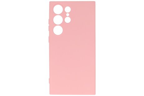 BAOHU Fashion Backcover Telefoonhoesje - Color Hoesje - Geschikt voor de Samsung Galaxy S24 Ultra - Roze
