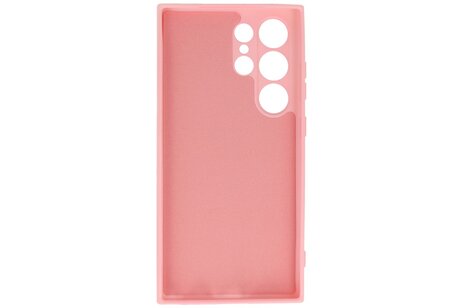 BAOHU Fashion Backcover Telefoonhoesje - Color Hoesje - Geschikt voor de Samsung Galaxy S24 Ultra - Roze