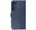 BAOHU Zakelijke Book Case Telefoonhoesje - Portemonnee Hoesje - Geschikt voor de Samsung Galaxy A25 - Navy