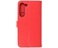 BAOHU Zakelijke Book Case Telefoonhoesje - Portemonnee Hoesje - Geschikt voor de Samsung Galaxy A25 - Rood