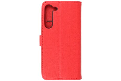 BAOHU Zakelijke Book Case Telefoonhoesje - Portemonnee Hoesje - Geschikt voor de Samsung Galaxy A25 - Rood